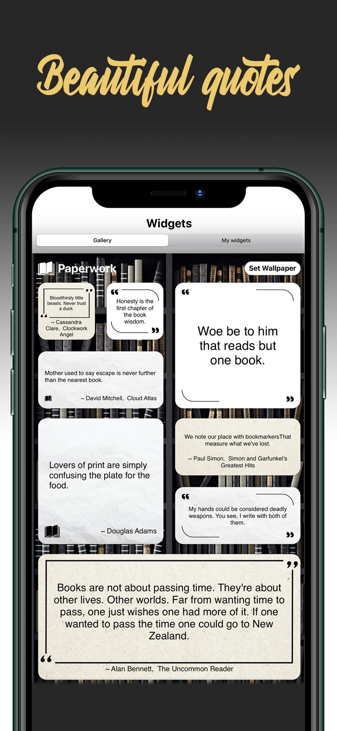 Live Widgets for iPad