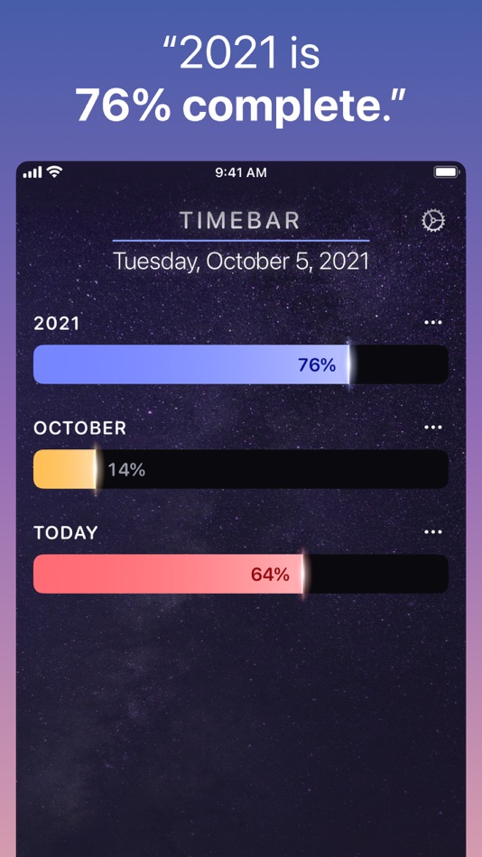 #1. Timebar: Passage of Time (iOS) 由: Tushar Chhabra
