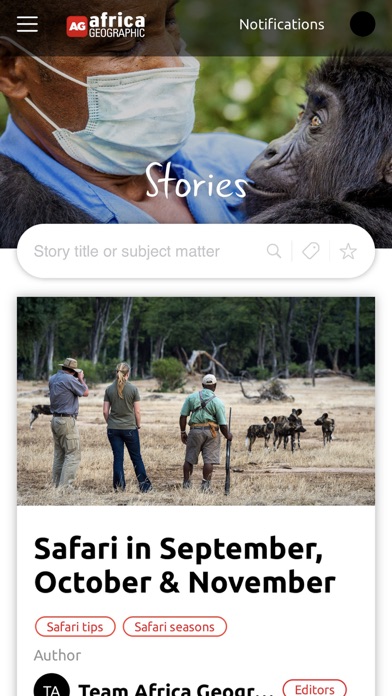 Africa Geographic Screenshot