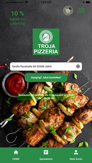 Troja Pizzeria Screenshot