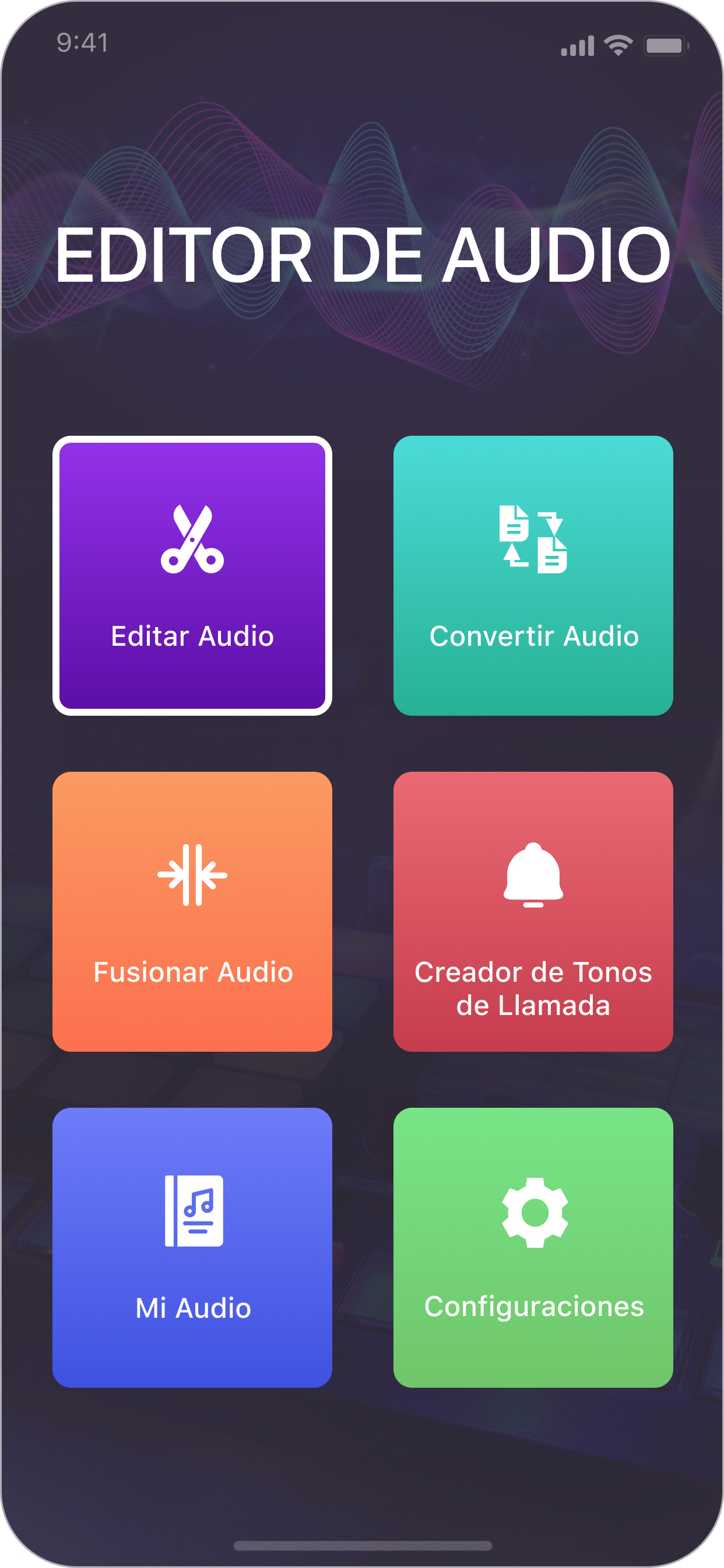 Audio editor: Cortar canciones
