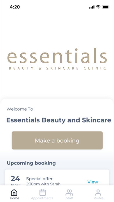 Essentials Beauty and Skincare Screenshot