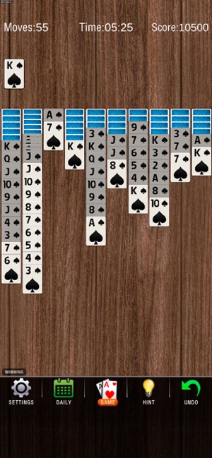 Spider solitaire 2 suits level 75! 