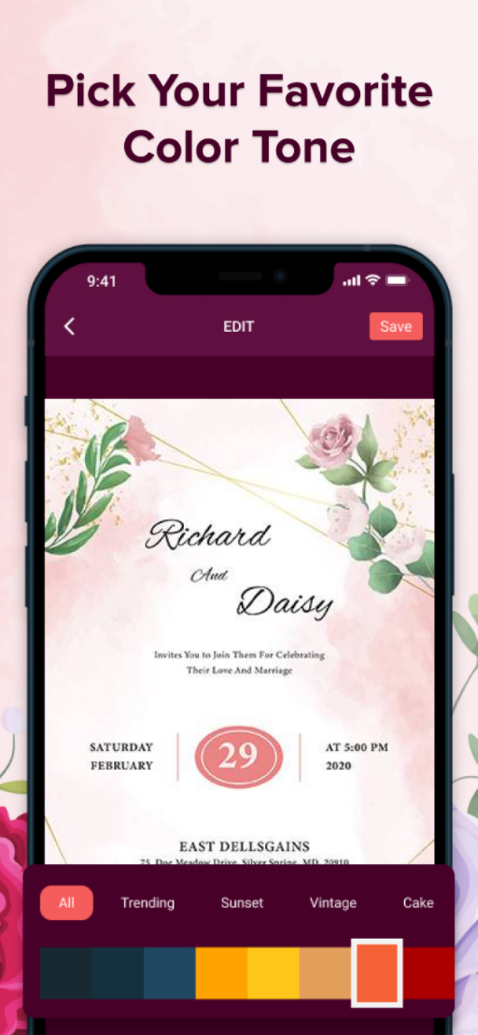 Wedding Card Maker - Editor