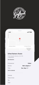 Gifted Barbers Studio screenshot #1 for iPhone