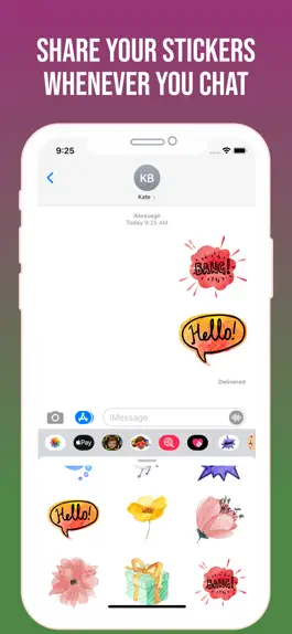 Game screenshot Watercolor Text Stickies! hack