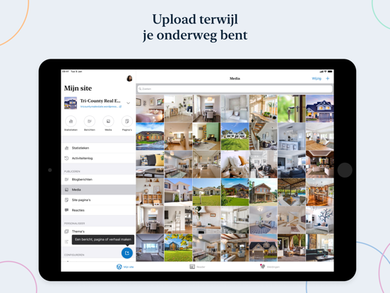 WordPress – Sitebouwer iPad app afbeelding 6