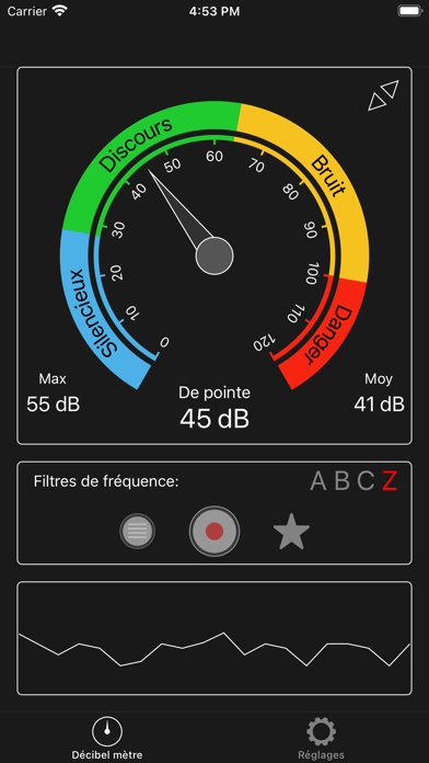Screenshot #1 pour Decibel Meter(Sound Meter)
