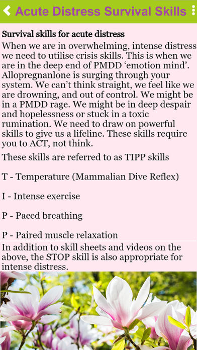 PMDD Treatment Screenshot