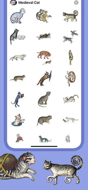 ‎Medieval Cat Stickers Screenshot