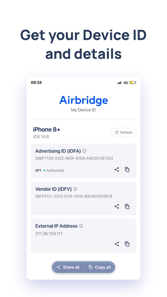#3. My Device ID by Airbridge (iOS) 由: ab180 Inc.