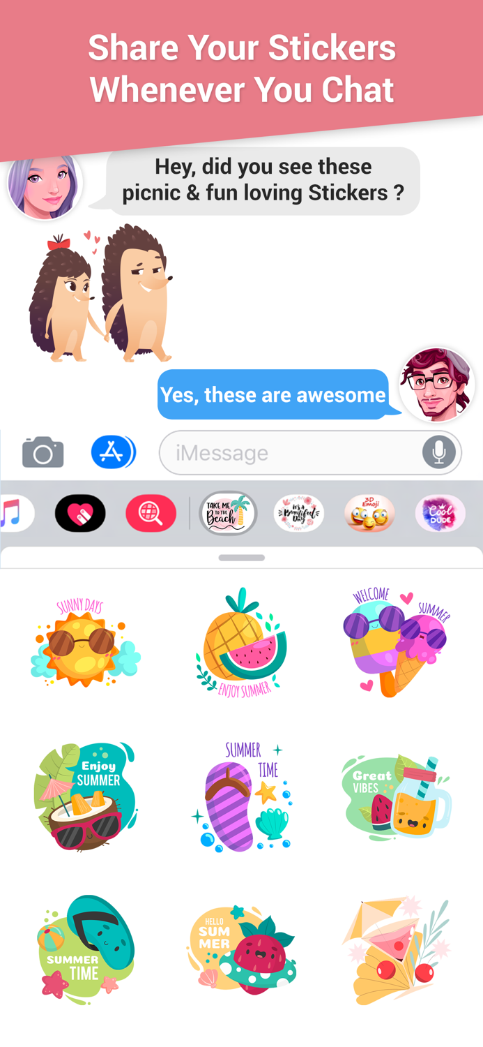 Picnic and Fun Loving Stickers