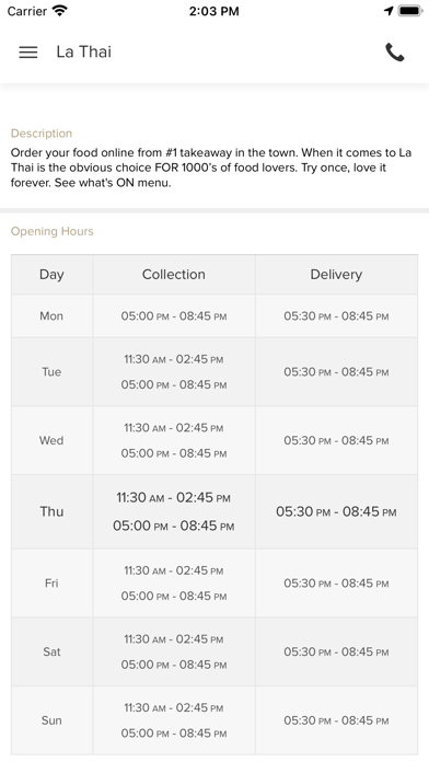 La Thai Screenshot