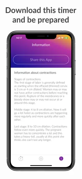 Game screenshot Contraction Timer - Baby Birth hack