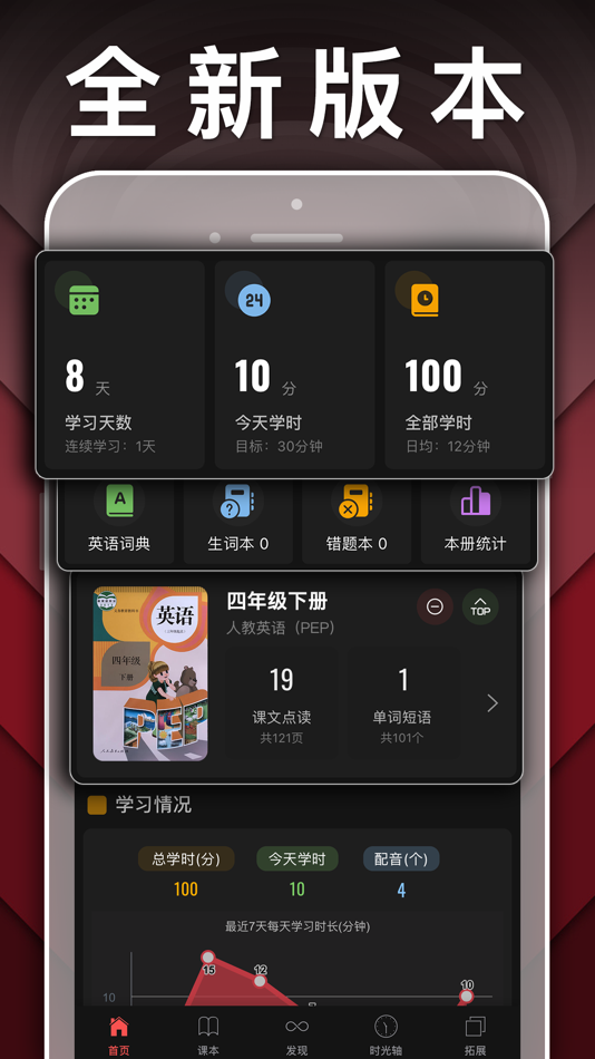 #1. 四年级英语下册-pep小学英语人教版点读App (iOS) بواسطة: JIAN HOU