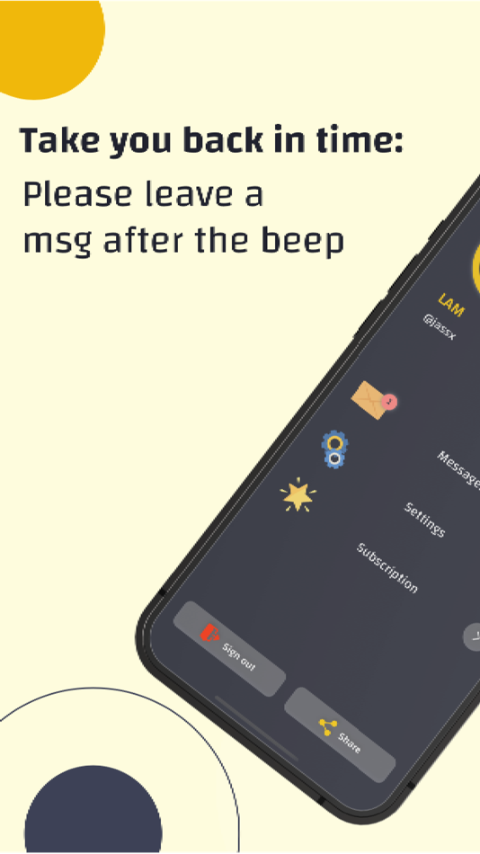 #1. LAM - Leave A Msg (iOS) 由: FORK LAB ISS COMPANY