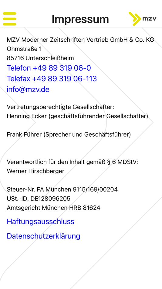 #3. myMZV (iOS) By: MZV Moderner Zeitschriften Vertrieb GmbH & Co. KG