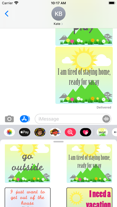 vacay stickers Screenshot