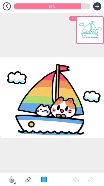 漫芽糖简笔画-二次元绘画填色涂鸦