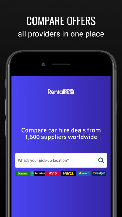RENTAL24H.com Car Rental App Screenshot