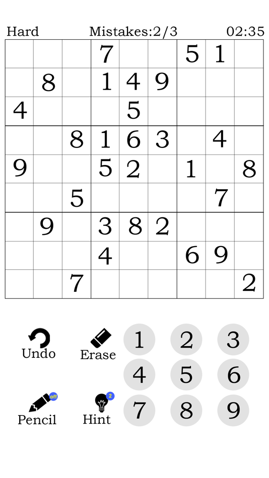 #2. Sudoku Number Puzzle Classic (iOS) By: Vijay Patel