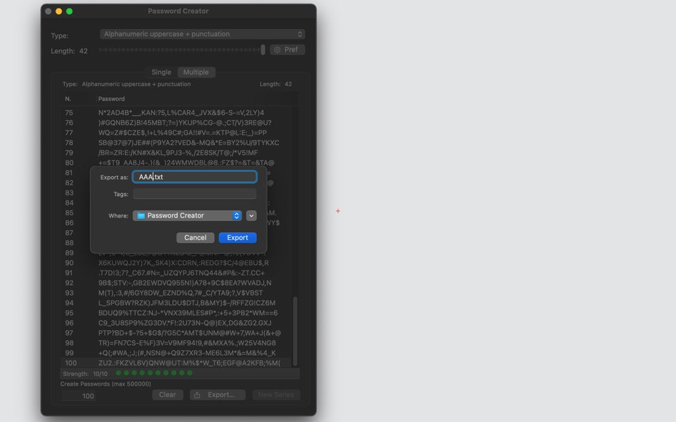 #2. Password Creator (macOS) 由: Roberto Panetta