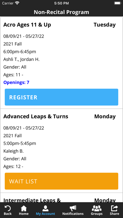 On Moving Dance Company Screenshot