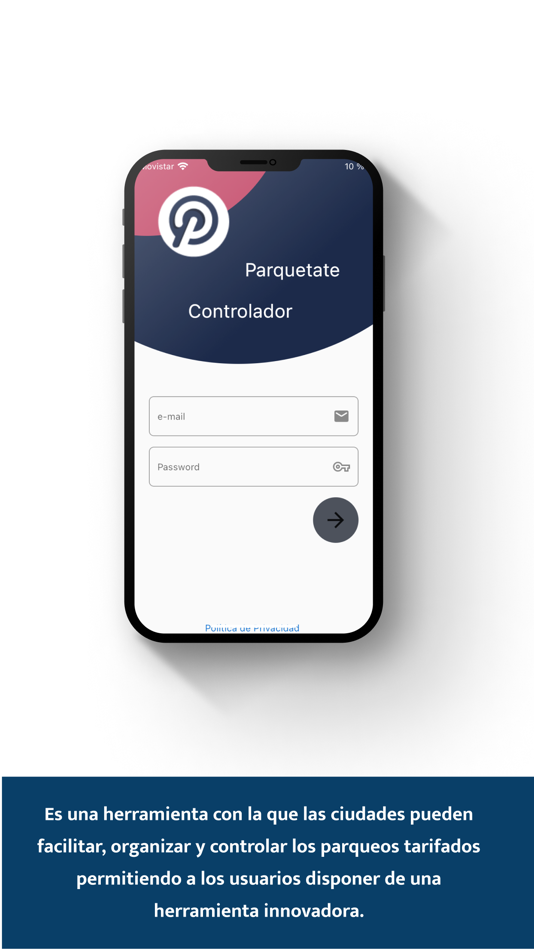 #1. Parqueate Controlador (iOS) Podle: WECONNECT CORP CIA LTDA