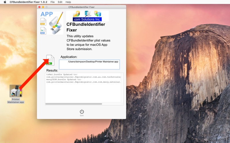 Screenshot #1 pour CFBundleIdentifier Fixer 1.0.2