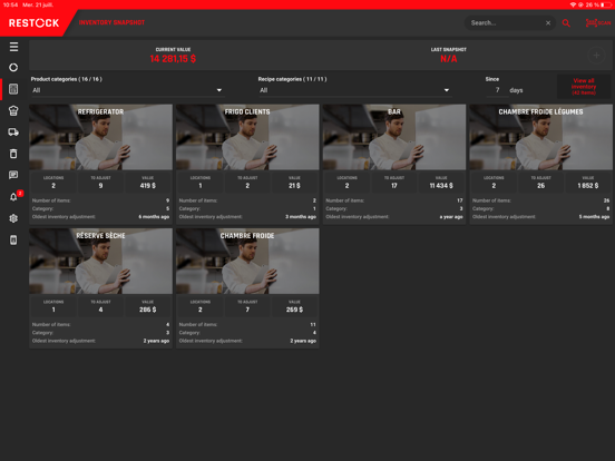 RESTOCK iPad screenshot