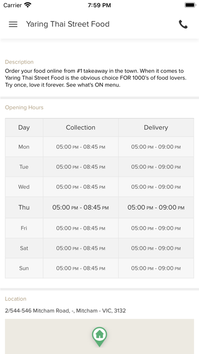 Yaring Thai Street Food Screenshot