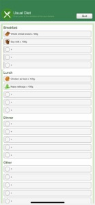 Usual Diet screenshot #1 for iPhone