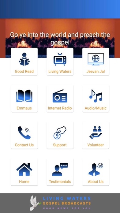 Living Waters Gospel Broadcast Screenshot