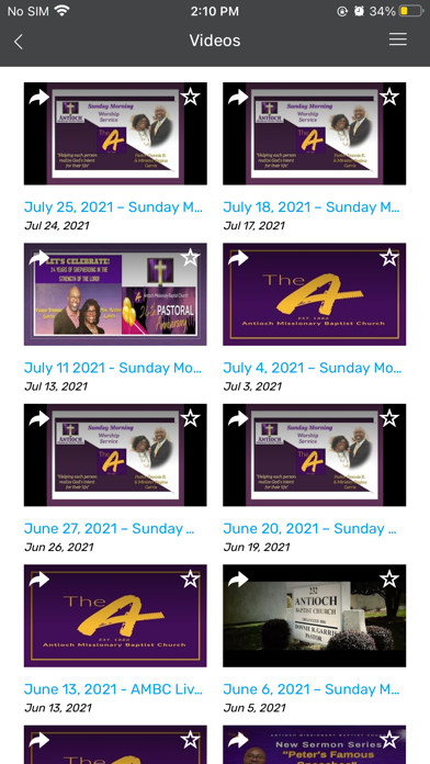 Antioch Missionary Baptist NC Screenshot