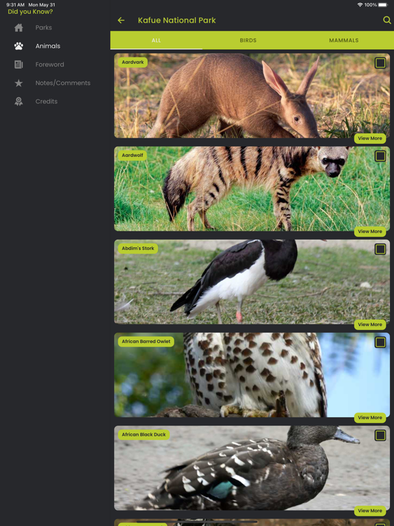 Screenshot #6 pour Wildlife Checklist