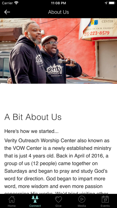 Verity Outreach Screenshot