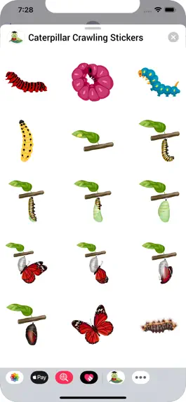 Game screenshot Caterpillar Crawling Stickers apk