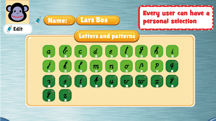 Learn to write letters