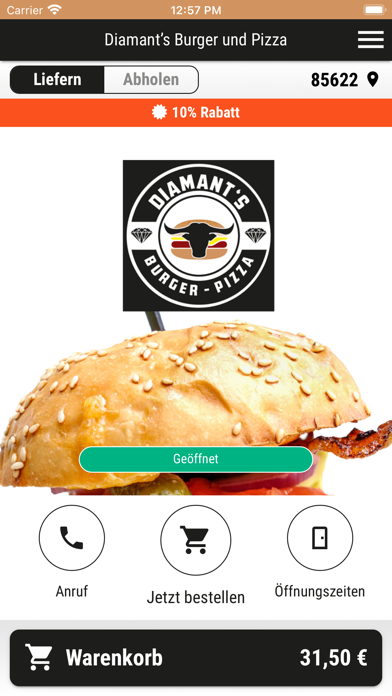 Diamant’s Burger und Pizza Screenshot