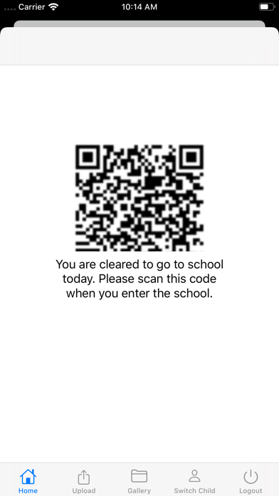 BBS Student Health Pass Screenshot