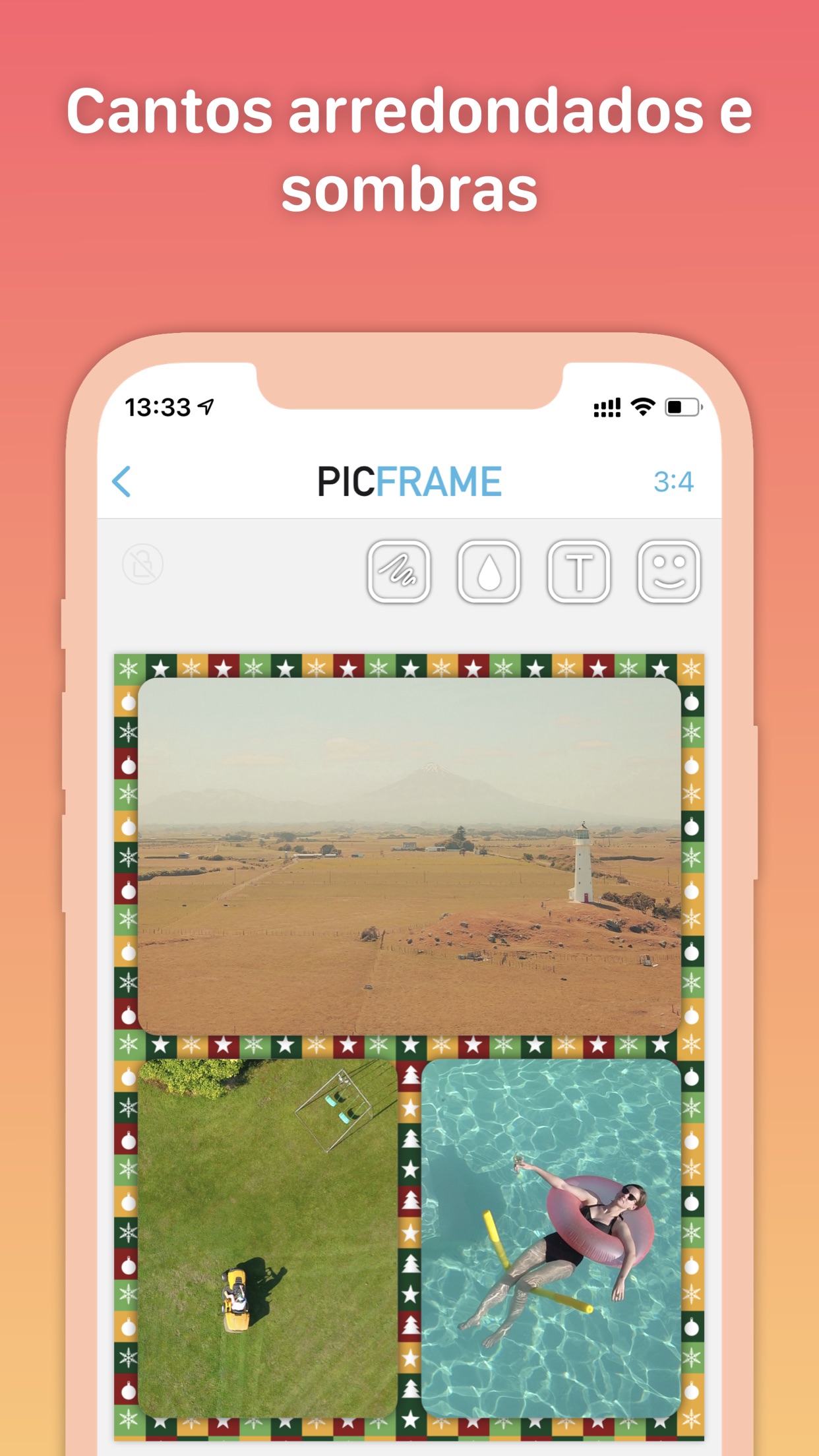 Screenshot do app PicFrame