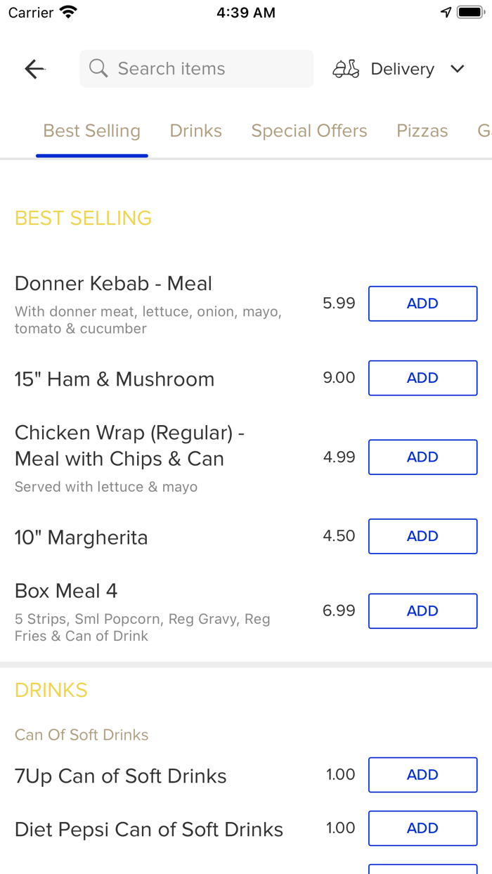 Tasty Fried Chicken And Pizza