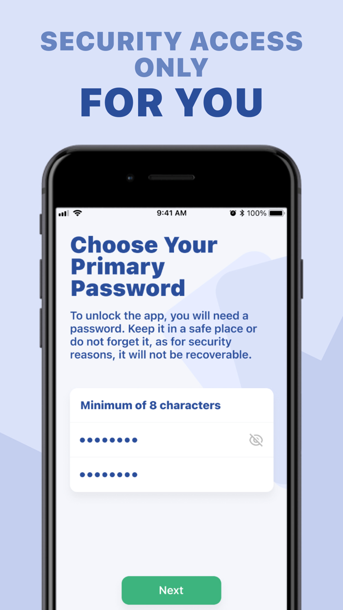Password Manager Security Lock