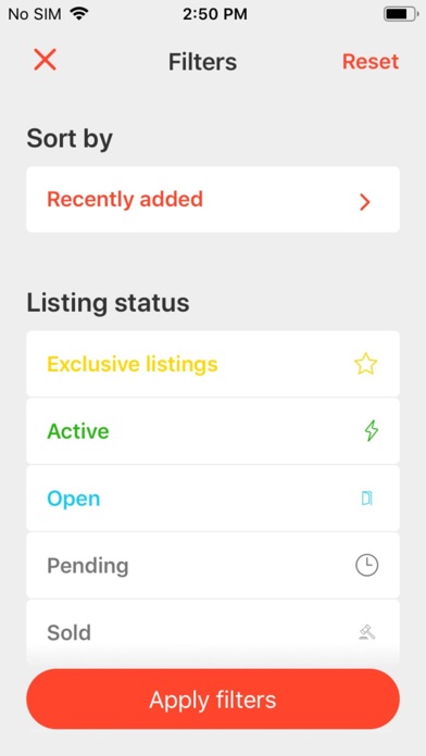Los Angeles Home Search Screenshot