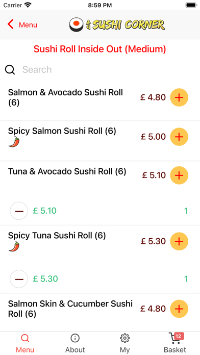 Sushi Corner Oxford Screenshot