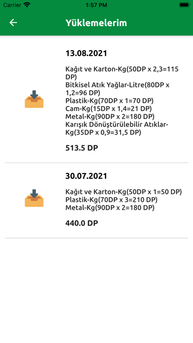 Dönüşüm Kart Screenshot