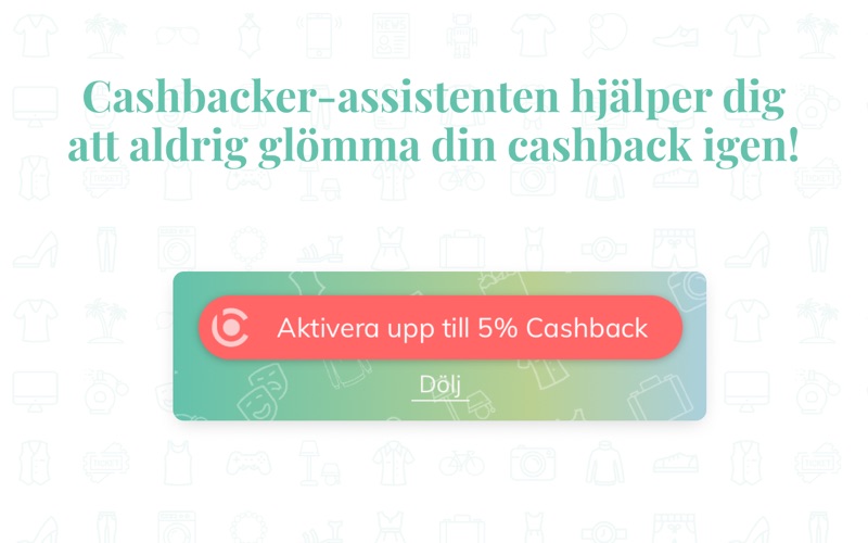 Screenshot #1 pour Cashbacker-assistenten