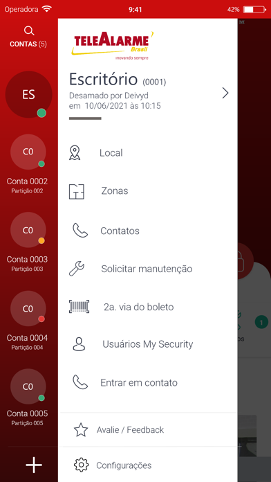 TeleAlarme Brasil Screenshot