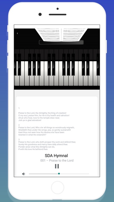 SDA Hymnal. Screenshot