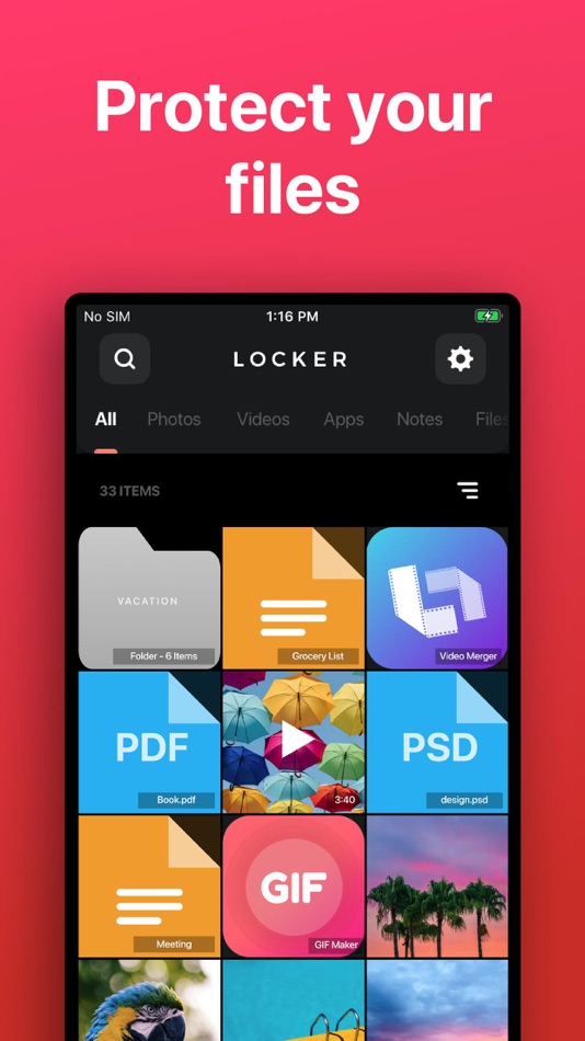 #1. Locker: Photo Vault (iOS) 由: Kossi Adzo